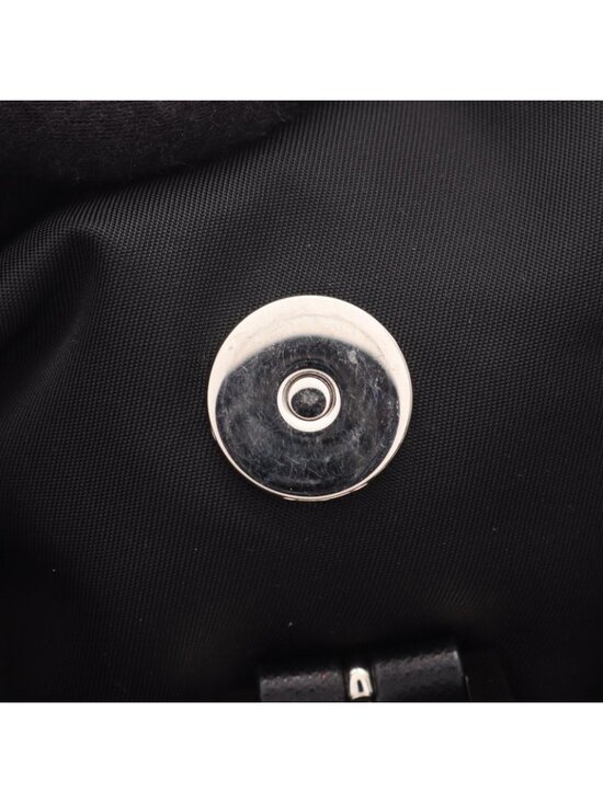 Prada Backpack Vela Black Nylon Saffiano Leather main image 4